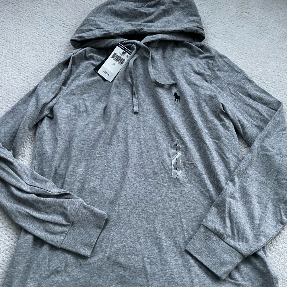 NWT polo long sleeve with hoodie t-shirt
